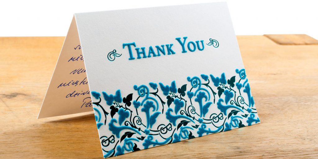 The Dreaded Graduation Thank You Notes Big Thank you Note with embossed Paper